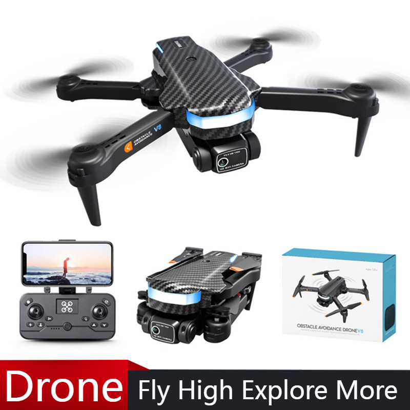 Drone Camera Professional - V8 drone profissional mini 8k câmera