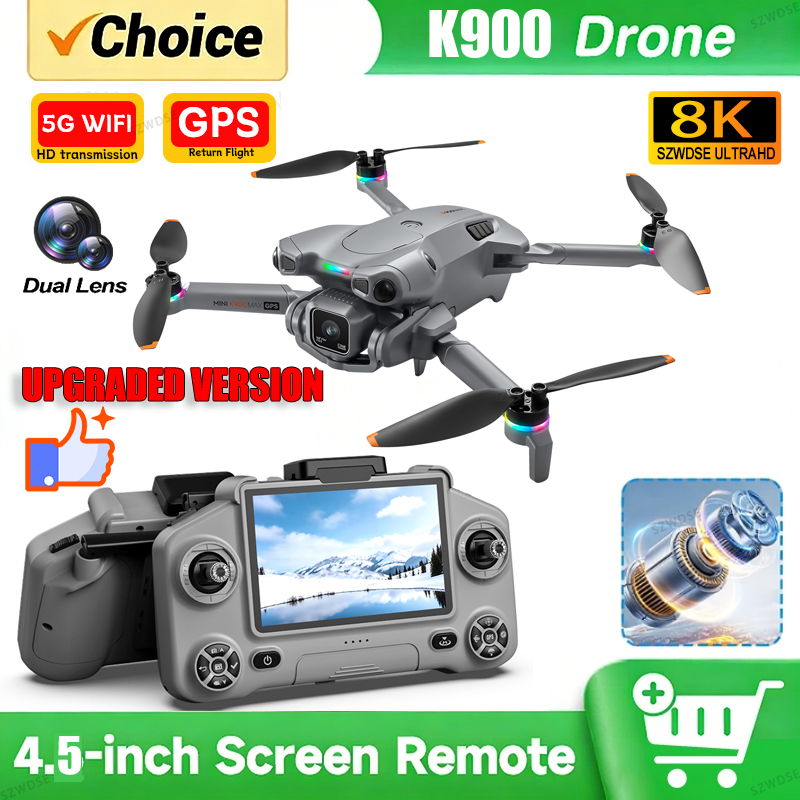 Drone Camera Night Vision - Novo Drone K900 MAX com Câmera