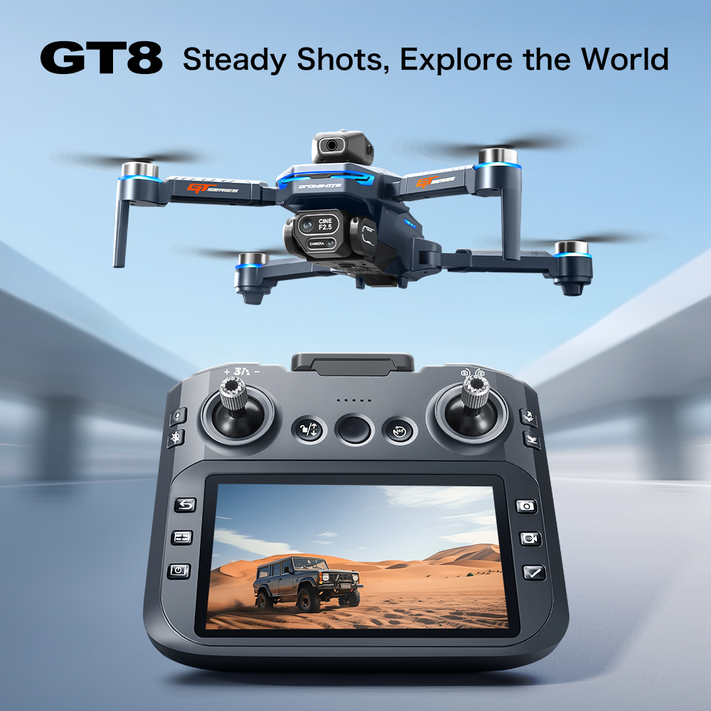 Drone Camera Hd - Drone aéreo para evitar obstáculos GT8
