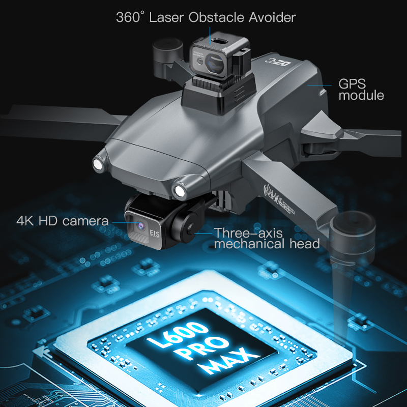 L600 pro max profissional de t - Drone Camera Hd avaliação e preço