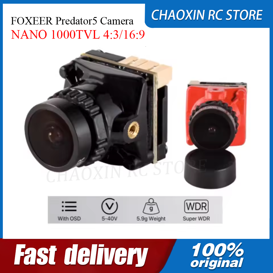 FOXEER Predator5 Câmera NANO 1 - Drone Camera Lens avaliação e preço
