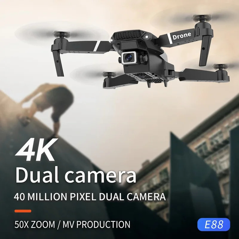 E88 probigent dobrável drone s - Drone Camera Hd avaliação e preço
