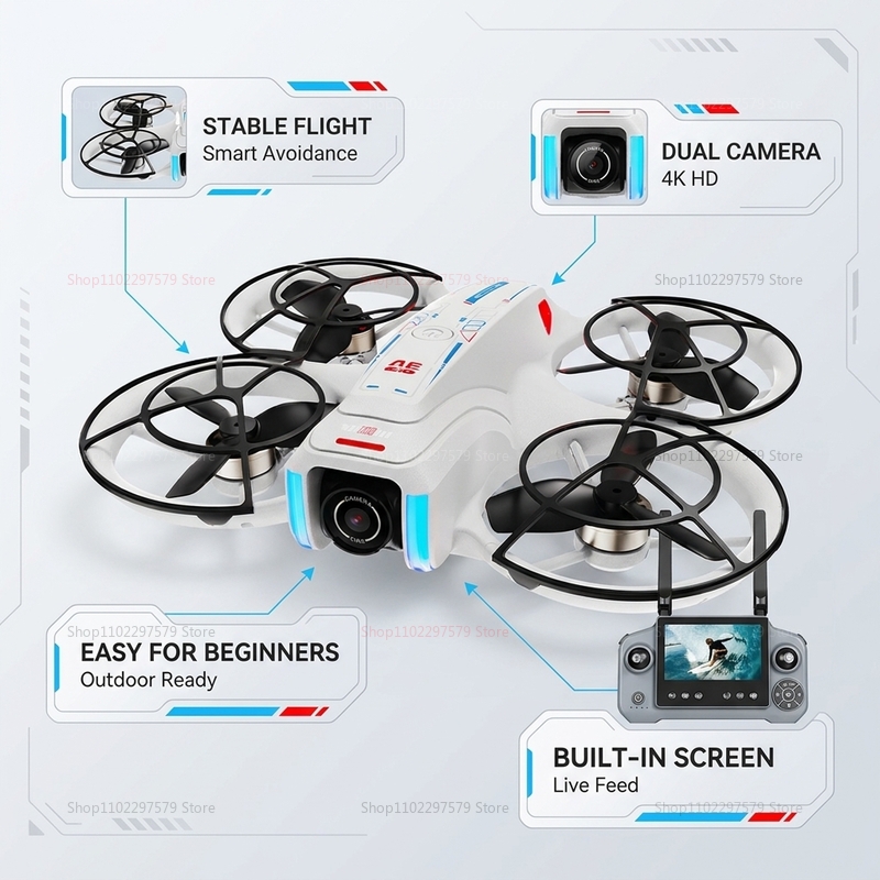 Novo Drone GPS AE21 Profission - Drone Camera Night Vision avaliação e preço