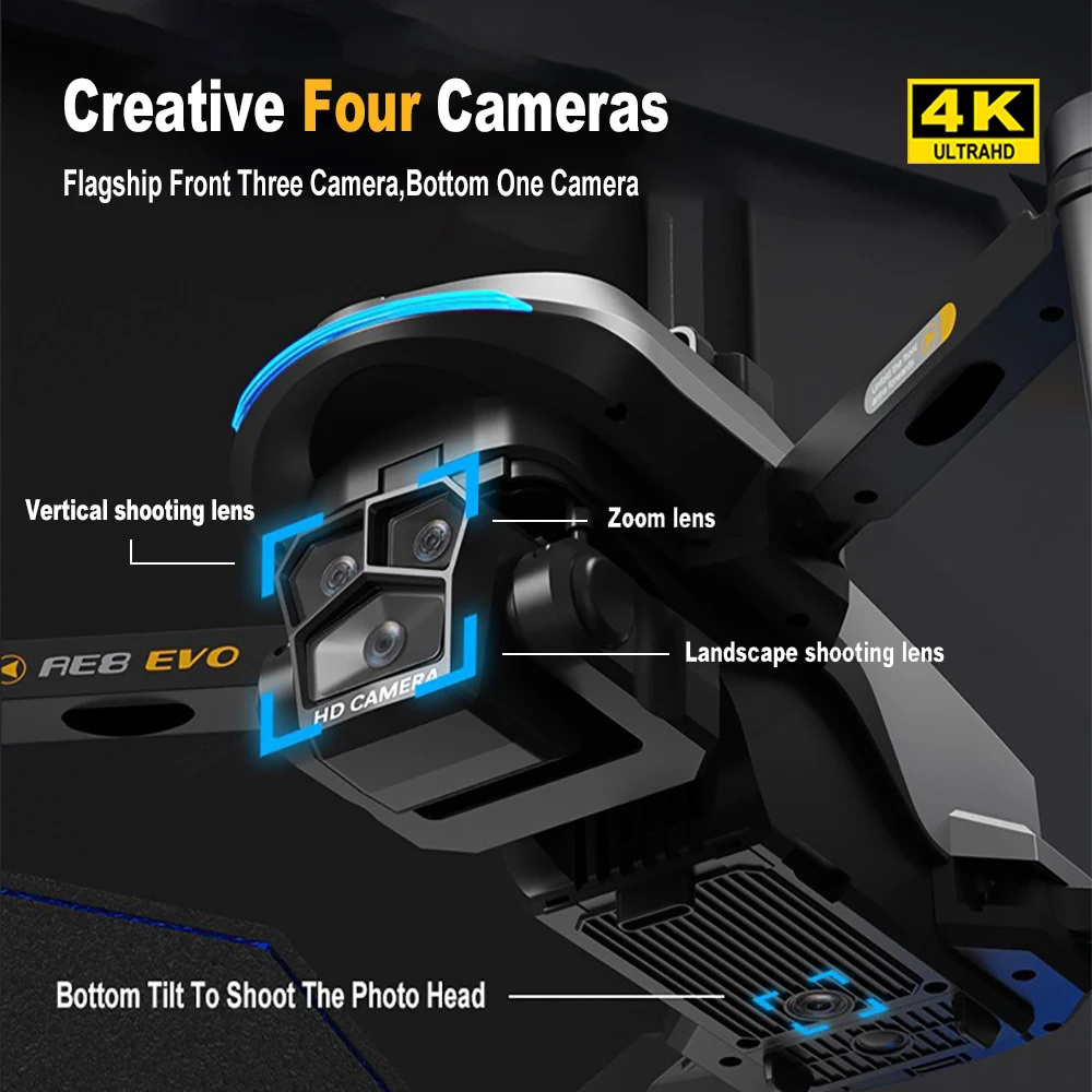 Drone AE8 EVO 4K Profissional  - Drone Camera Night Vision avaliação e preço