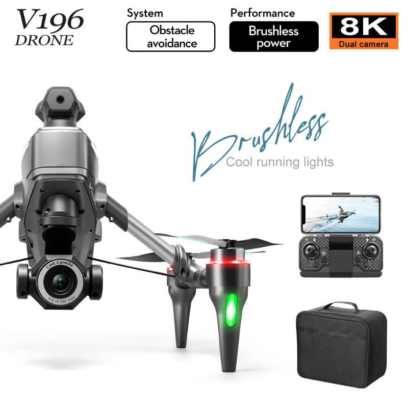 2025 v196 drone automático par - Drone Camera 4K avaliação e preço