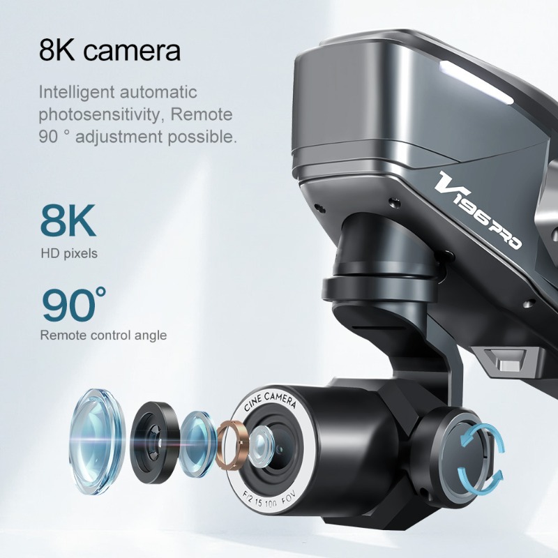 2025 v196 drone automático par - Drone Camera 4K avaliação e preço