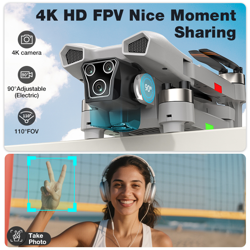NOVO Drone L017 Pro Brushless  - Drone Camera Hd avaliação e preço
