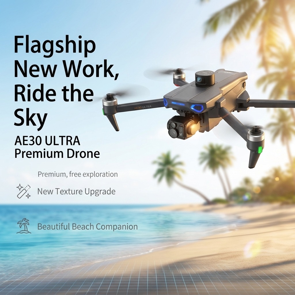 NOVO Drone AE30 Ultra com GPS, - Drone Camera With Gimbal avaliação e preço