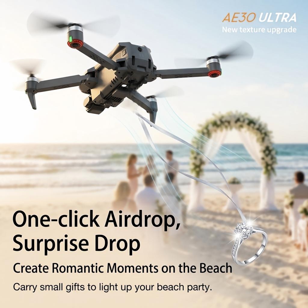 NOVO Drone AE30 Ultra com GPS, - Drone Camera With Gimbal avaliação e preço